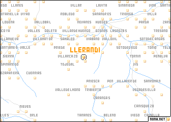 map of Llerandi