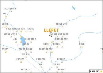 map of Lleret