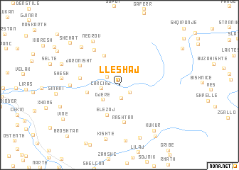 map of Lleshaj