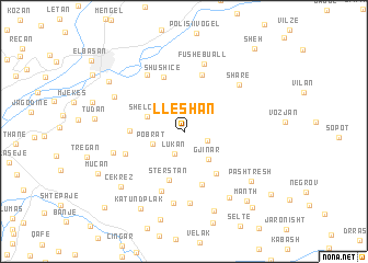 map of Lleshan