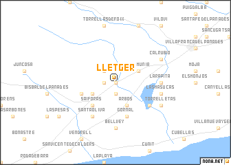 map of Lletger