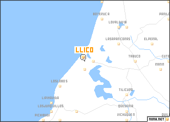 map of Llico