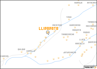 map of Llipa Pata