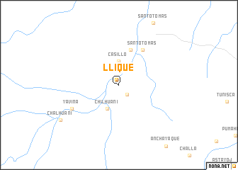 map of Llique