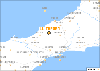 map of Llithfaen