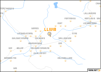 map of Llivia