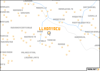 map of Llmonyacu