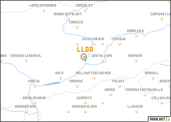 map of Lloá