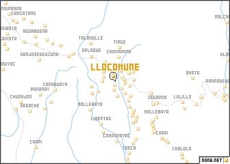 map of LLocomune