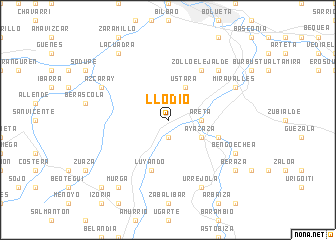 map of Llodio