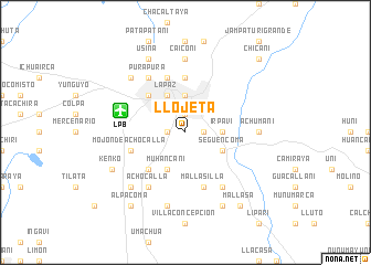 map of Llojeta