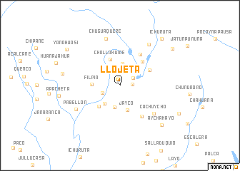 map of Llojeta