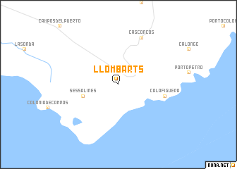 map of Llombarts