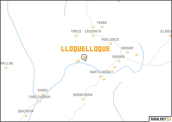 map of Lloque Lloque