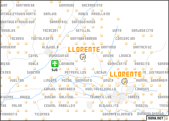 map of Llorente