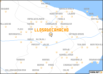 map of Llosa de Camacho