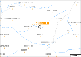 map of Lloverola