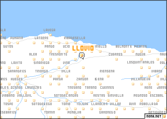 map of Llovio