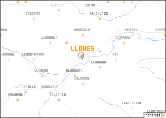 map of Llowes