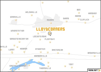 map of Lloyd Corners