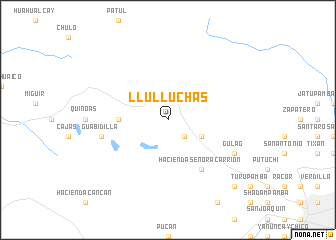 map of Llulluchas