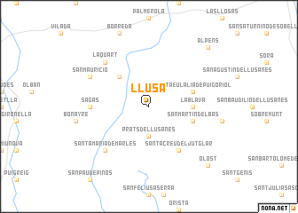 map of Llusá