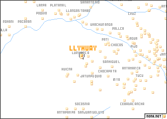 map of Llyhuay