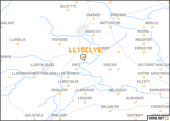 map of Llynclys