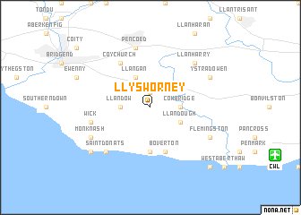 map of Llysworney