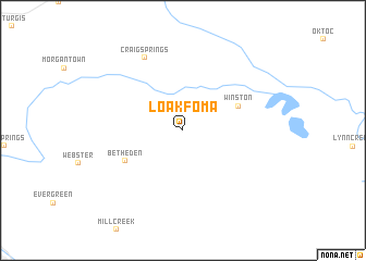 map of Loakfoma