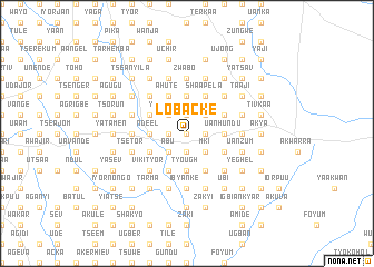 map of Lobacke