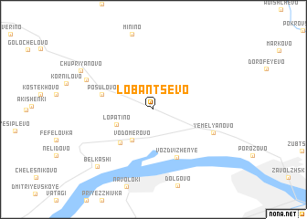 map of Lobantsevo