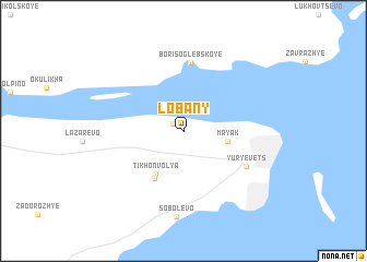 map of Lobany