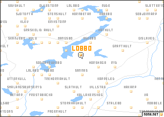 map of Löbbo