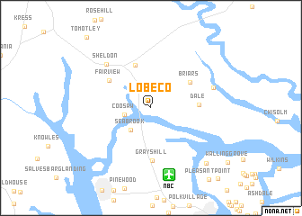 map of Lobeco
