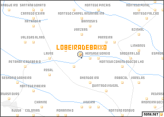 map of Lobeira de Baixo