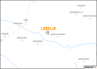 map of Lobelia