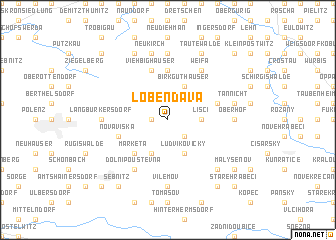 map of Lobendava