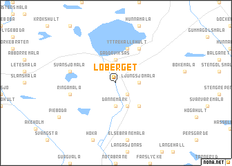 map of Loberget