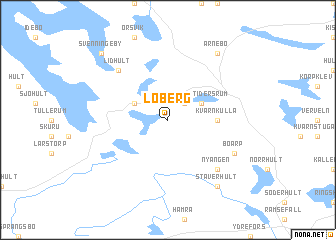 map of Loberg
