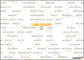 map of Löbersdorf