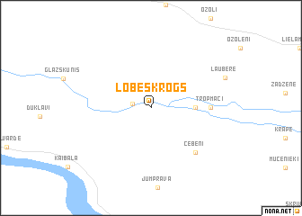 map of (( Lobeskrogs ))