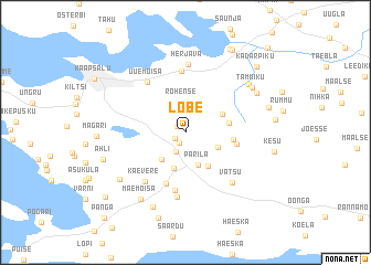 map of Lõbe