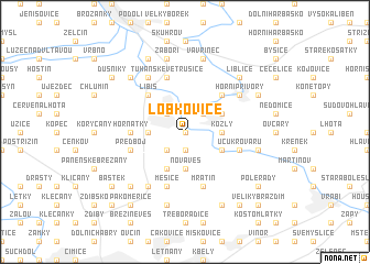 map of Lobkovice