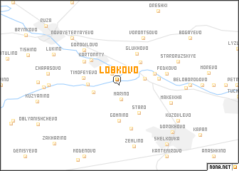 map of Lobkovo