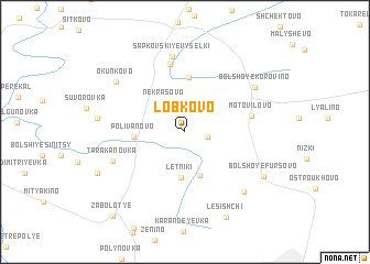 map of Lobkovo