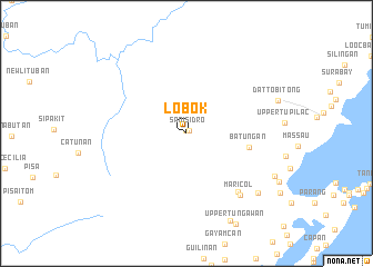 map of Lobok