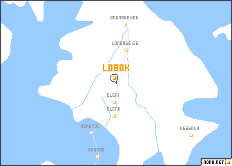 map of Lobok