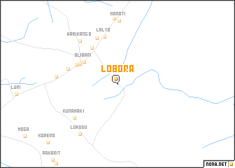 map of Lobora