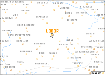 map of Lobor
